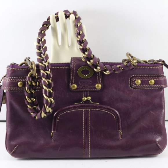 **SOLD**Coach - Legacy Bridget Bag - Limited Edition. Purple Leather. - Picture 7 of 16